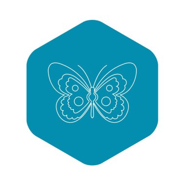 Kelebek kutsal kişilerin resmi, anahat stili