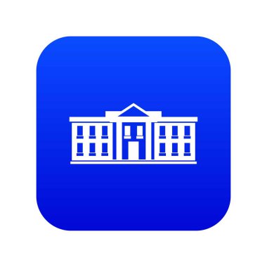 Beyaz Saray ABD simgesi dijital mavi