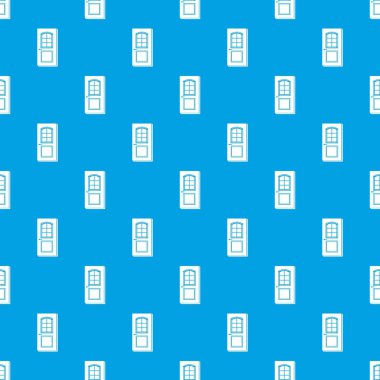 Kapı kilit desen vektör kesintisiz mavi