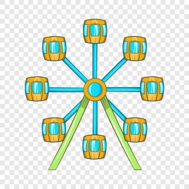 Dönme dolap simgesi, karikatür tarzı