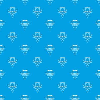 Mobilya desen vektör kesintisiz mavi