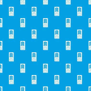 Kapı deseni girin vektör kesintisiz mavi