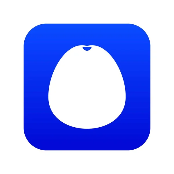 Pomelo pictogram digitale blauw — Stockvector