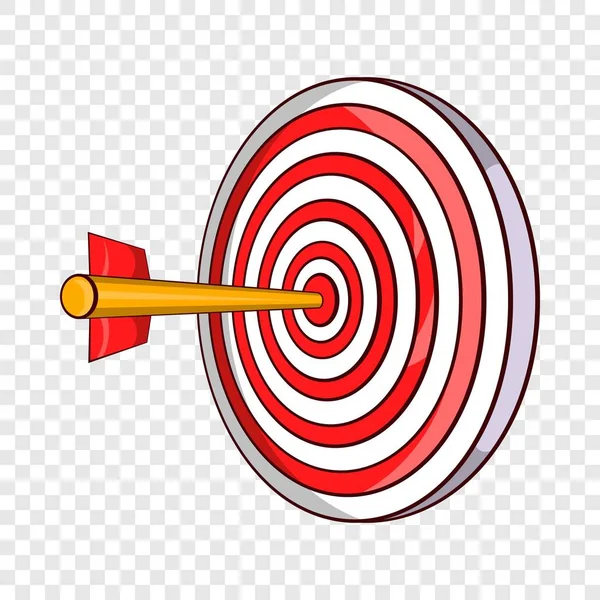 目标和 dart 的红色图标，卡通风格 — 图库矢量图片
