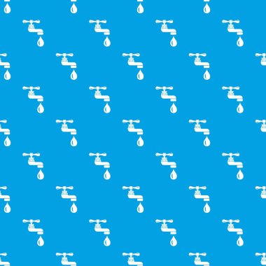 Su dokunun desen vektör kesintisiz mavi