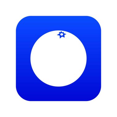 Mandalina simgesi dijital mavi