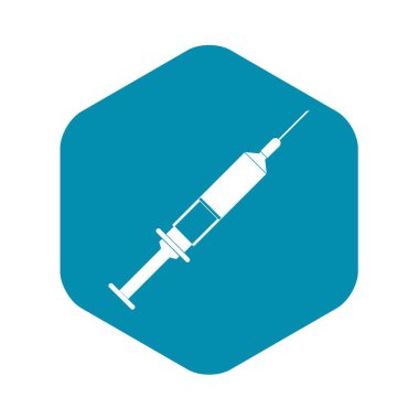 Şırınga simgesi, basit tarzı