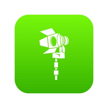 Film ışık simge yeşil vektör