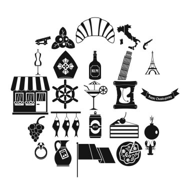 Alkol Icons set, basit tarzı