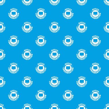 Konuşma office desen vektör kesintisiz mavi