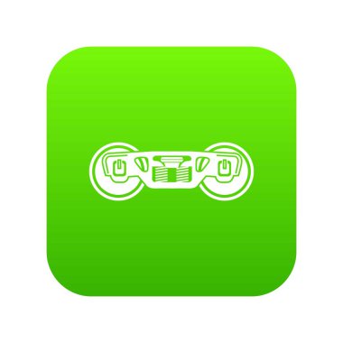 Tren jantlar yeşil simge vektör