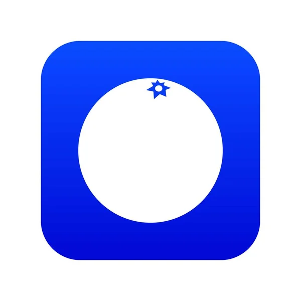 Mandarin ikonen digital blå — Stock vektor