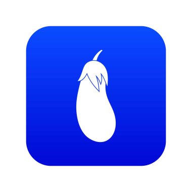 Patlıcan simgesi dijital mavi