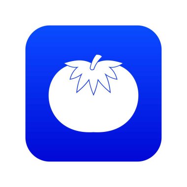 Domates simgesi dijital mavi
