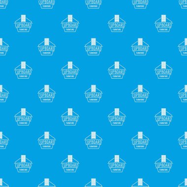 Mobilya dolap desen vektör kesintisiz mavi