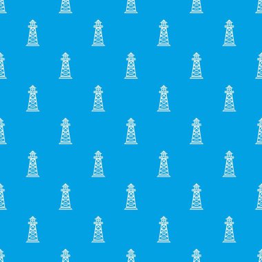 Deniz feneri desen vektör kesintisiz mavi