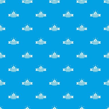 Molekül bilim desen vektör kesintisiz mavi