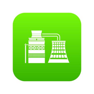 Hammadde yeşil simge vektör işleme