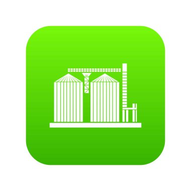 Kule bitki yeşil simge vektör