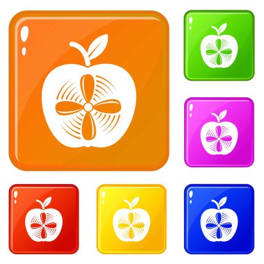 Apple simgeler vektör renk ayarla