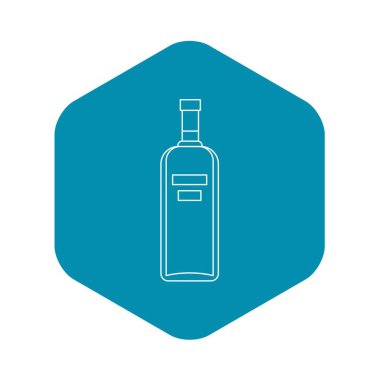 Şişe votka simgesi, anahat stili