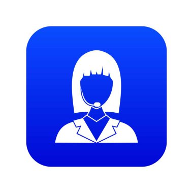 Yöneticisi taksi simgesi dijital mavi