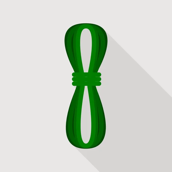 Icône corde de randonnée, style plat — Image vectorielle