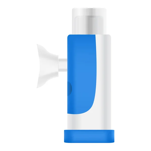 Griep inhalator pictogram, realistische stijl — Stockvector