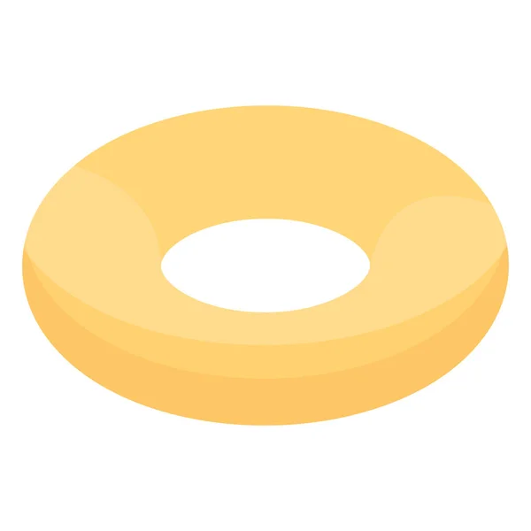 Icono inflable del anillo de natación, estilo isométrico — Vector de stock