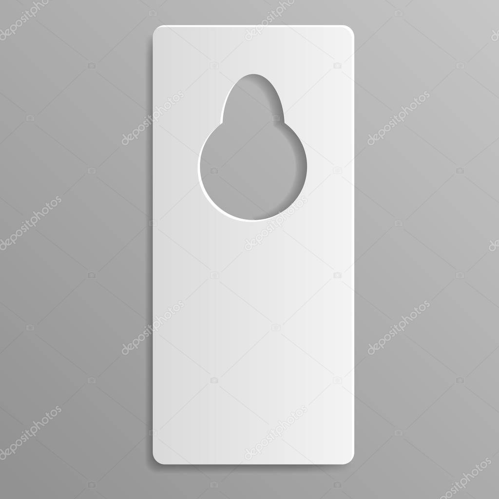 Travel door tag icon, realistic style