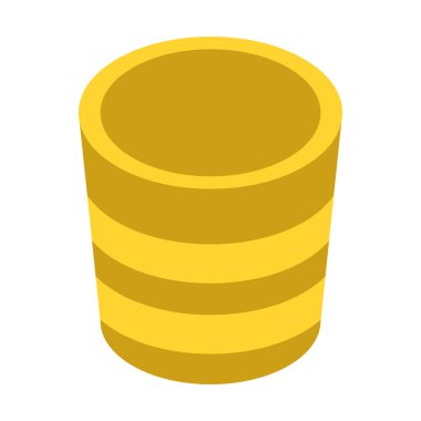 Sarı bitki pot simgesi, izometrik stili