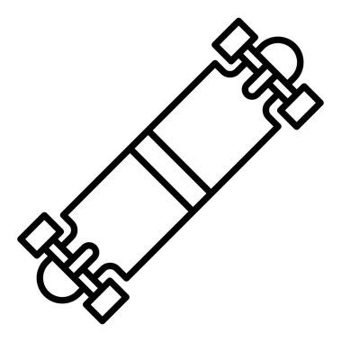 Hız kaykay simgesi, anahat stili