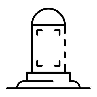 Modern lightbox simgesi, anahat stili