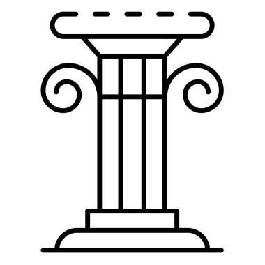 Yunan sütun simgesi, özet biçimi