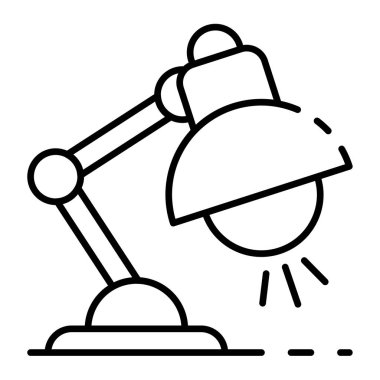 Masaüstü lambası simgesi, taslak biçimi