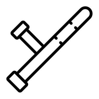 Polis baton simgesi, anahat stili