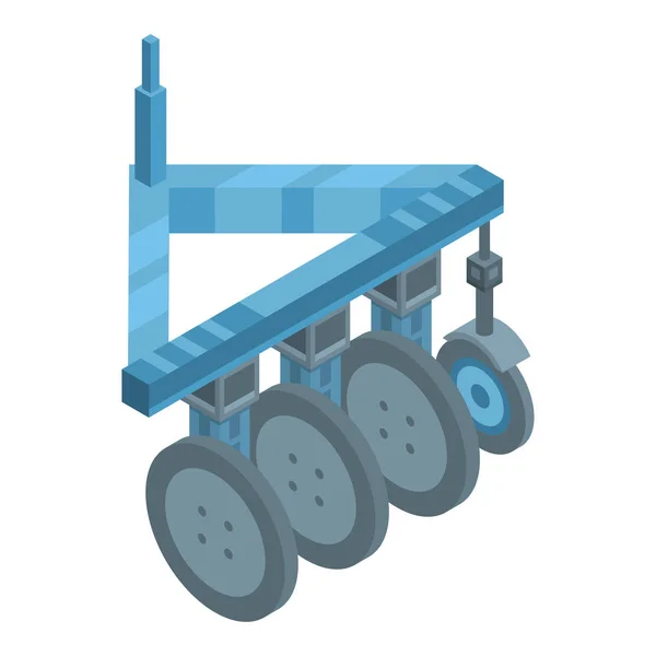 Rodas ícone de máquinas trator, estilo isométrico —  Vetores de Stock