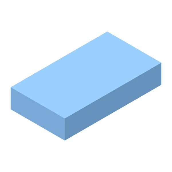 Icono de ladrillo azul, estilo isométrico — Vector de stock