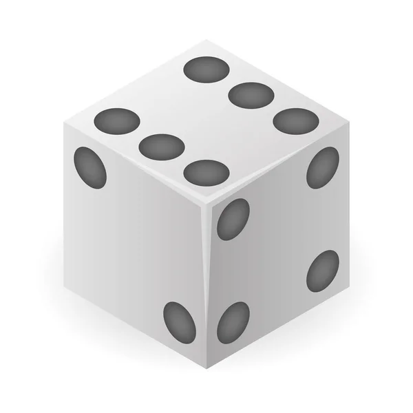 拉斯维加斯骰子图标, 等距风格 — 图库矢量图片