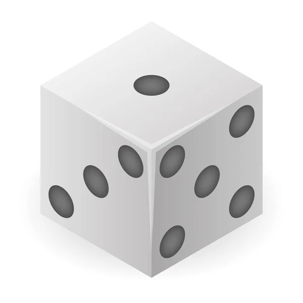 Jackpot dice ikon, isometrisk stil — Stock vektor