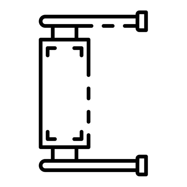 Muur ad pictogram, Kaderstijl — Stockvector