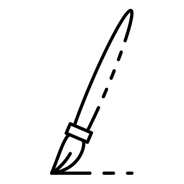 Icono de lápiz, estilo de contorno — Vector de stock