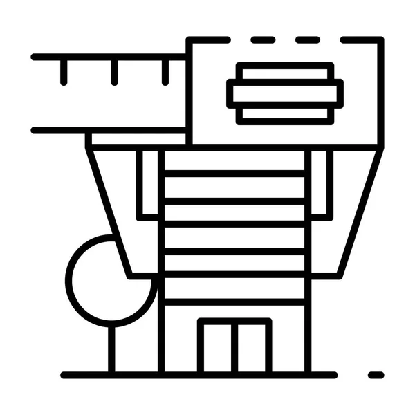 Moderna arkitektoniska hussymbol, dispositionsformat — Stock vektor