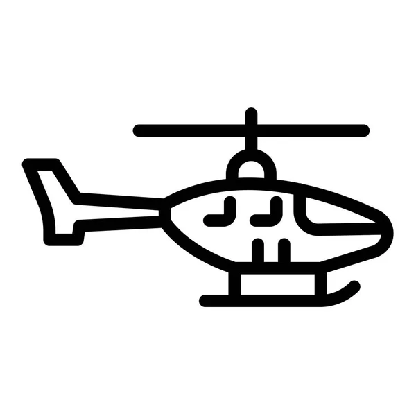 警用直升机图标, 轮廓样式 — 图库矢量图片