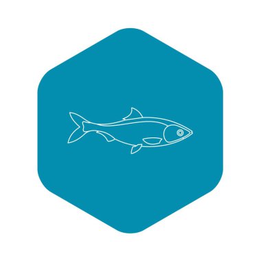 Balık simgesi, anahat stili