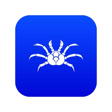 Yengeç simgesi dijital mavi