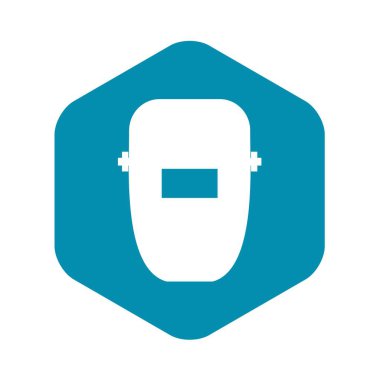 Kaynak maskesi simgesi, basit tarzı