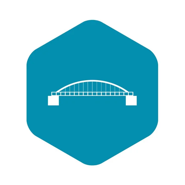 Значок моста, простой стиль — стоковый вектор