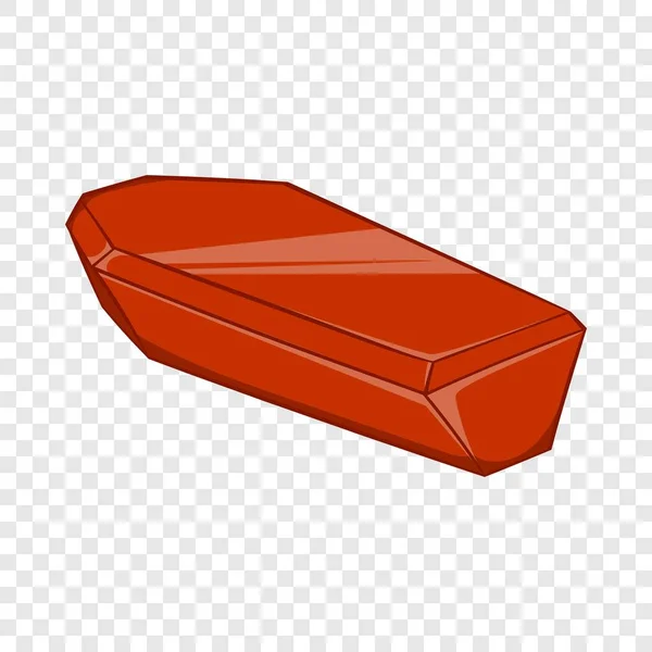 Coffin icon, cartoon style — Stock Vector