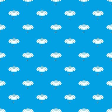 Şemsiye desen vektör kesintisiz mavi